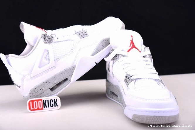 Official Maikesneakers White Retro Jordan (2021) 4 CT8527-100 Oreo 0701